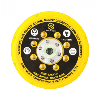 Мягкая опора SCH-01-150SD-SS-5/16 для шлифовальной машинки Schtaer (150 мм, 15 отверстий)