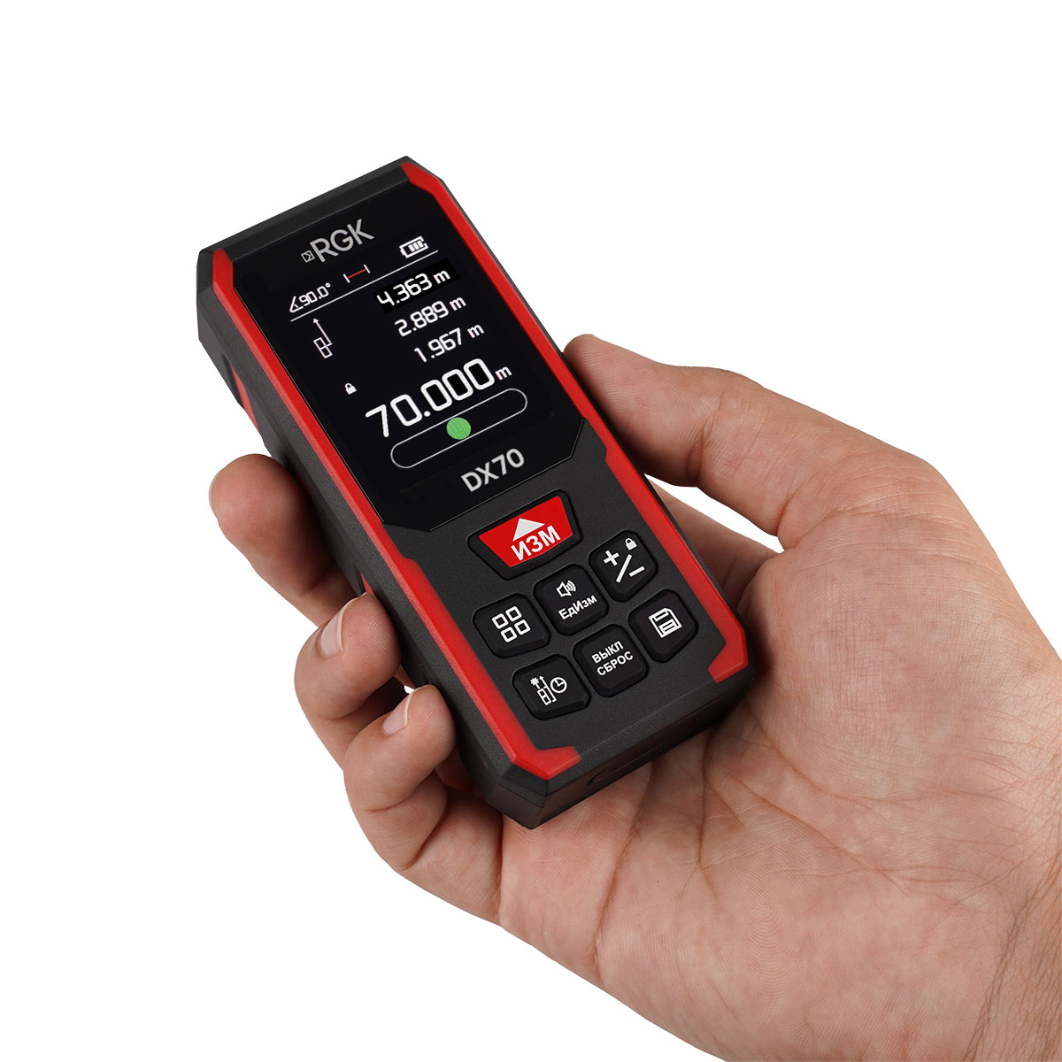 Лазерный дальномер RGK DX70 с поверкой